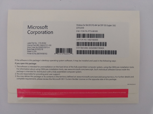 Microsoft Windows Server 2012 Retail Box 64 Bit R2 Enterprise Multi Language
