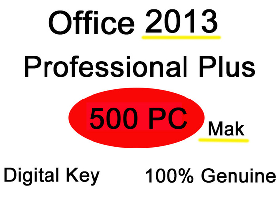 Multi Language Office 2013 License Key 500 PC Laptop Product Activation