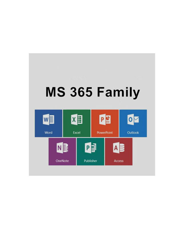 MS 365 Family Up to 6 Users with Premium Office Apps & 1 TB OneDrive Each
