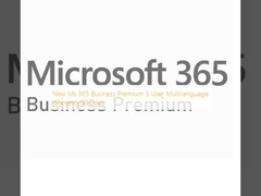 Nieuwe MS 365 Business Premium 5 Gebruikers Meertalige garantie 90 dagen